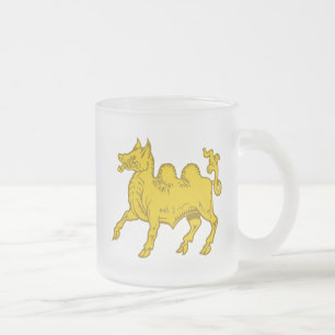 Taza De Cristal Esmerilado SCA Attilium Frosted Glass Coffee Mug