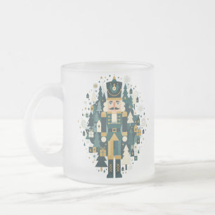 Taza De Cristal Esmerilado Scandinavian Christmas Nutcracker