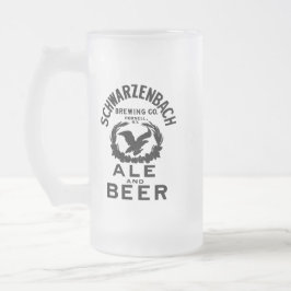 Taza De Cristal Esmerilado Schwarzenbach Brewing Co. Frosted Glass Mug