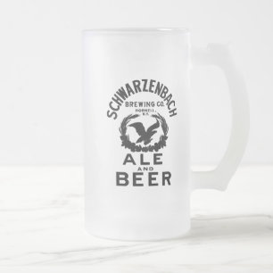 Taza De Cristal Esmerilado Schwarzenbach Brewing Co. Frosted Glass Mug