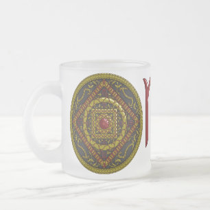 Taza De Cristal Esmerilado Scorpio Mandala Mug