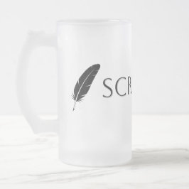 Taza De Cristal Esmerilado Scribe Vibes Author Writer Poet Literature