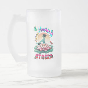 Taza De Cristal Esmerilado Sé Que Inspiras A Los Demás