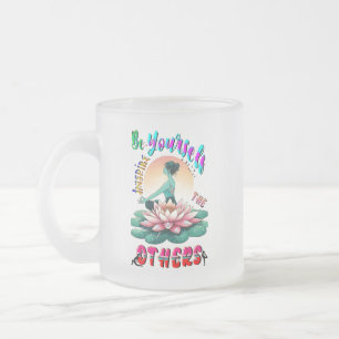 Taza De Cristal Esmerilado Sé Que Inspiras A Los Demás