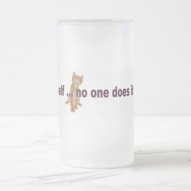 Taza De Cristal Esmerilado Sé tú mismo (Centro)