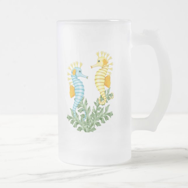 Taza De Cristal Esmerilado Seahorse Fantasy (Derecha)