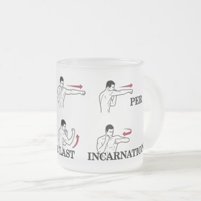 Taza De Cristal Esmerilado SEGÚN SU ÚLTIMA ENCARNACIÓN - ¿Lección aprendida?  (Anverso derecho)