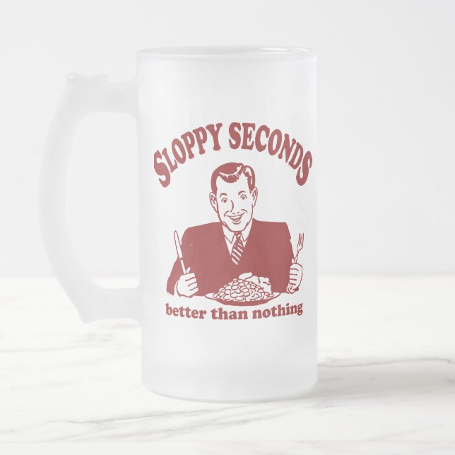 Taza De Cristal Esmerilado Segundos descuidados (Izquierda)