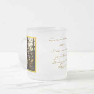 Taza De Cristal Esmerilado Seguro Mientras El Sol Se Fija La Mug De Vidrio Es