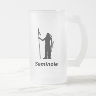 Taza De Cristal Esmerilado Seminole india