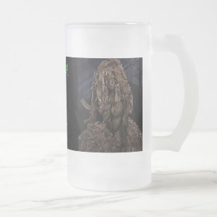 TAZA DE CRISTAL ESMERILADO SEMPER FI DEVIL DOG