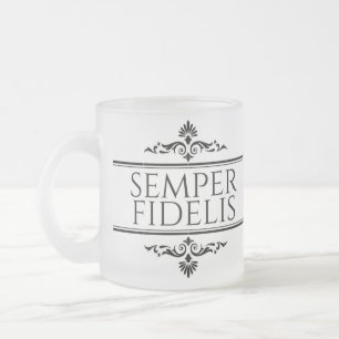 Taza De Cristal Esmerilado Semper Fidelis
