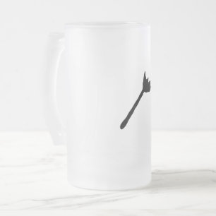Taza De Cristal Esmerilado Sencillo logo de personalizado minimalista elegant