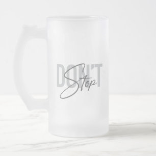 Taza De Cristal Esmerilado Sencillo, moderno, fresco, de diseño urbano.
