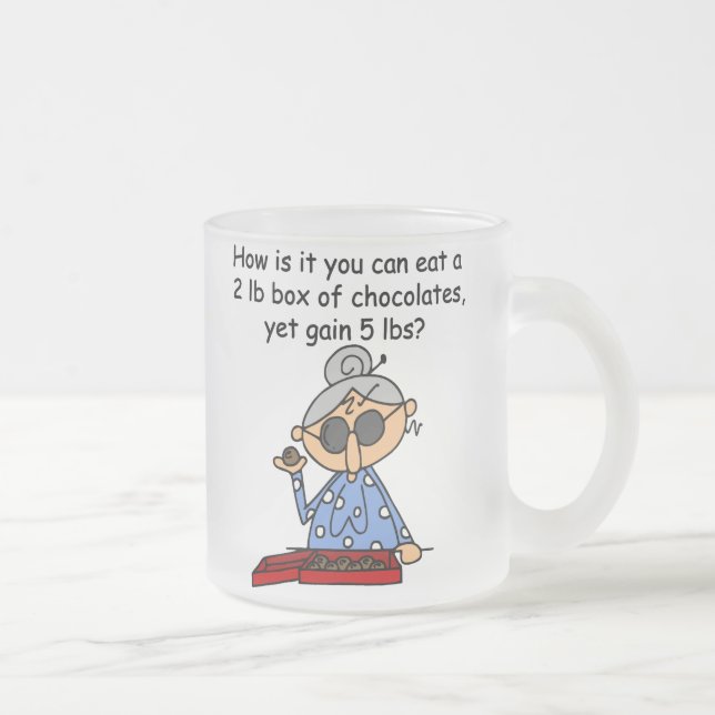 Taza De Cristal Esmerilado Sentido del chocolate (Derecha)