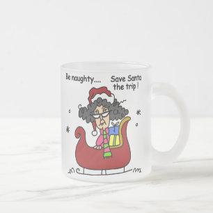Taza De Cristal Esmerilado Ser travieso