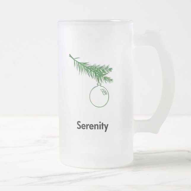 Taza De Cristal Esmerilado Serenidad de Ornament (Derecha)