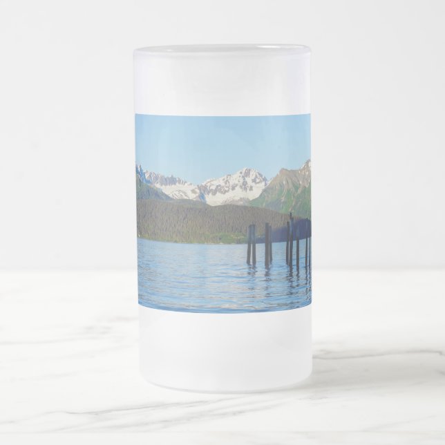 Taza De Cristal Esmerilado Seward Beauty Frost Glass Beer Mug (Centro)