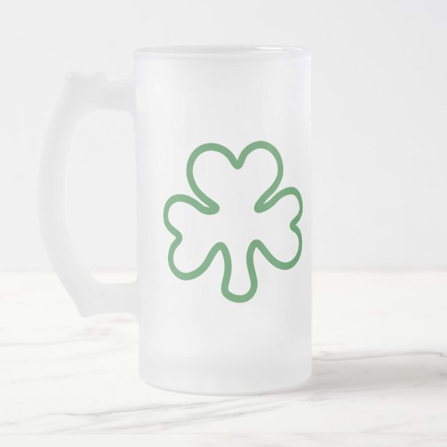 Taza De Cristal Esmerilado Shamrock (Izquierda)
