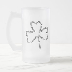 Taza De Cristal Esmerilado Shamrock Engineer Textos