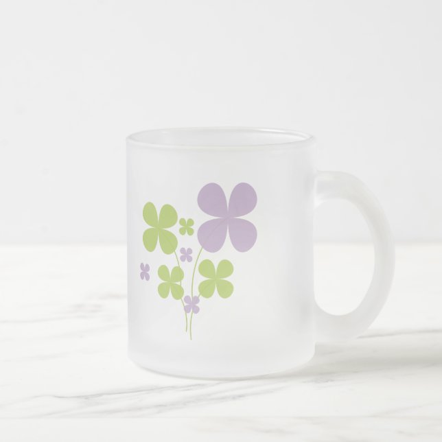 Taza De Cristal Esmerilado Shamrock Mug (Derecha)