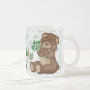 Taza De Cristal Esmerilado Shamrock Teddy