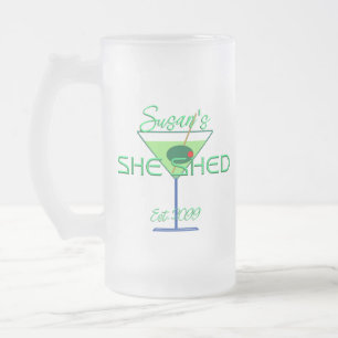 Taza De Cristal Esmerilado Shed Pub Glasses Drinkware