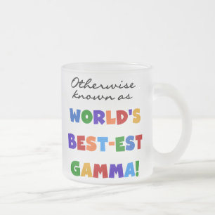 Taza De Cristal Esmerilado Si no conocido como regalos de la gamma Mejor-est