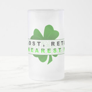 Taza De Cristal Esmerilado Si taza perdida del vidrio esmerilado