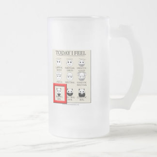 Taza De Cristal Esmerilado Siento hoy mal legal