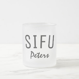Taza De Cristal Esmerilado Sifu