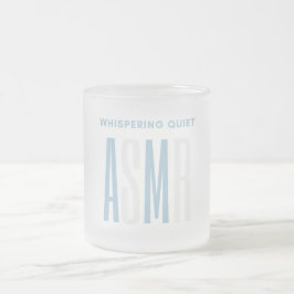 Taza De Cristal Esmerilado Silencioso y silencioso ASMR
