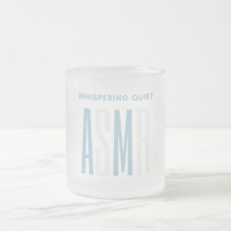 Taza De Cristal Esmerilado Silencioso y silencioso ASMR