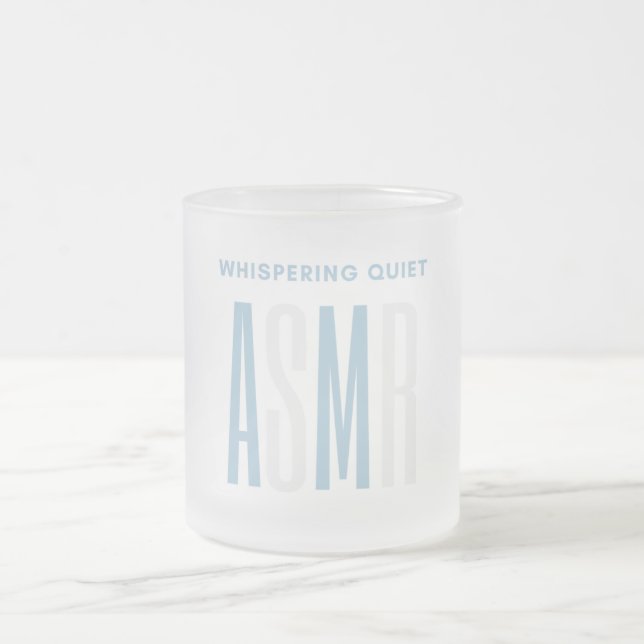 Taza De Cristal Esmerilado Silencioso y silencioso ASMR (Centro)