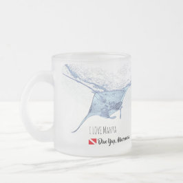 Taza De Cristal Esmerilado Silhouette de rayo de manta escarcha de vidrio esm