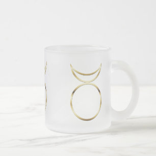 Taza De Cristal Esmerilado Símbolo de Dios del cuerno de Pagan caído