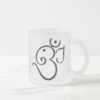 Taza De Cristal Esmerilado Símbolo Om