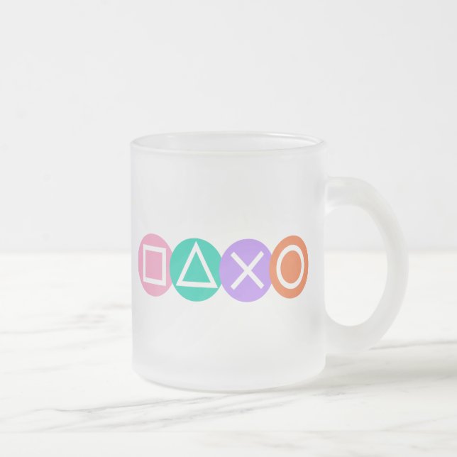 Taza De Cristal Esmerilado Símbolos de juego fundamentales (Derecha)