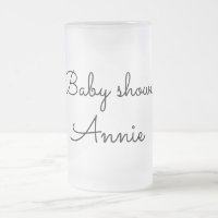 simple minimal agrega tu nombre texto baby shower