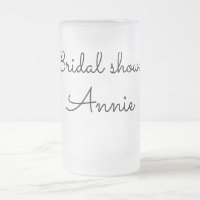 simple minimal añade tu nombre texto ducha de novi