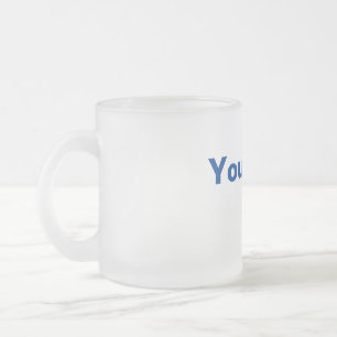 Taza De Cristal Esmerilado Simple minimal elegante gracias elegante personali