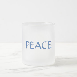 Taza De Cristal Esmerilado Simple minimalista elegante gracias personalizado 