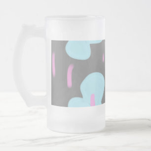 Taza De Cristal Esmerilado simple mínimo añadir el texto foto monograma