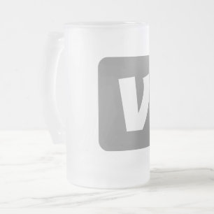 Taza De Cristal Esmerilado simple mínimo añadir el texto monograma foto para