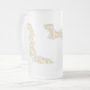 Taza De Cristal Esmerilado simple mínimo añadir su nombre MONOGRAM GROOMSMEN