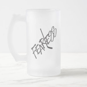 Taza De Cristal Esmerilado Sin miedo (hockey)