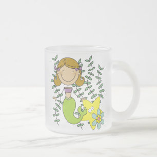 Taza De Cristal Esmerilado Sirena cabelluda de Brown