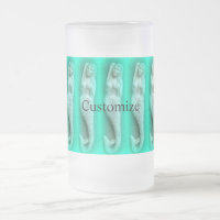 sirena verde con palmas