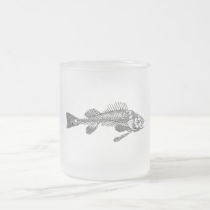 Taza De Cristal Esmerilado Skeleton