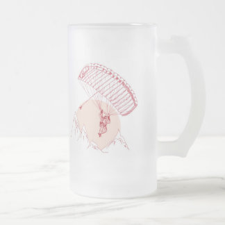 Taza De Cristal Esmerilado Skydiver